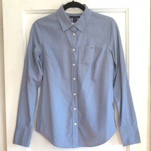 Tommy Hilfiger Blue Chambray Button Down Shirt